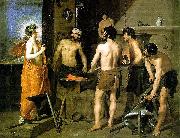 Diego Velazquez The Forge of Vulcan oil on canvas